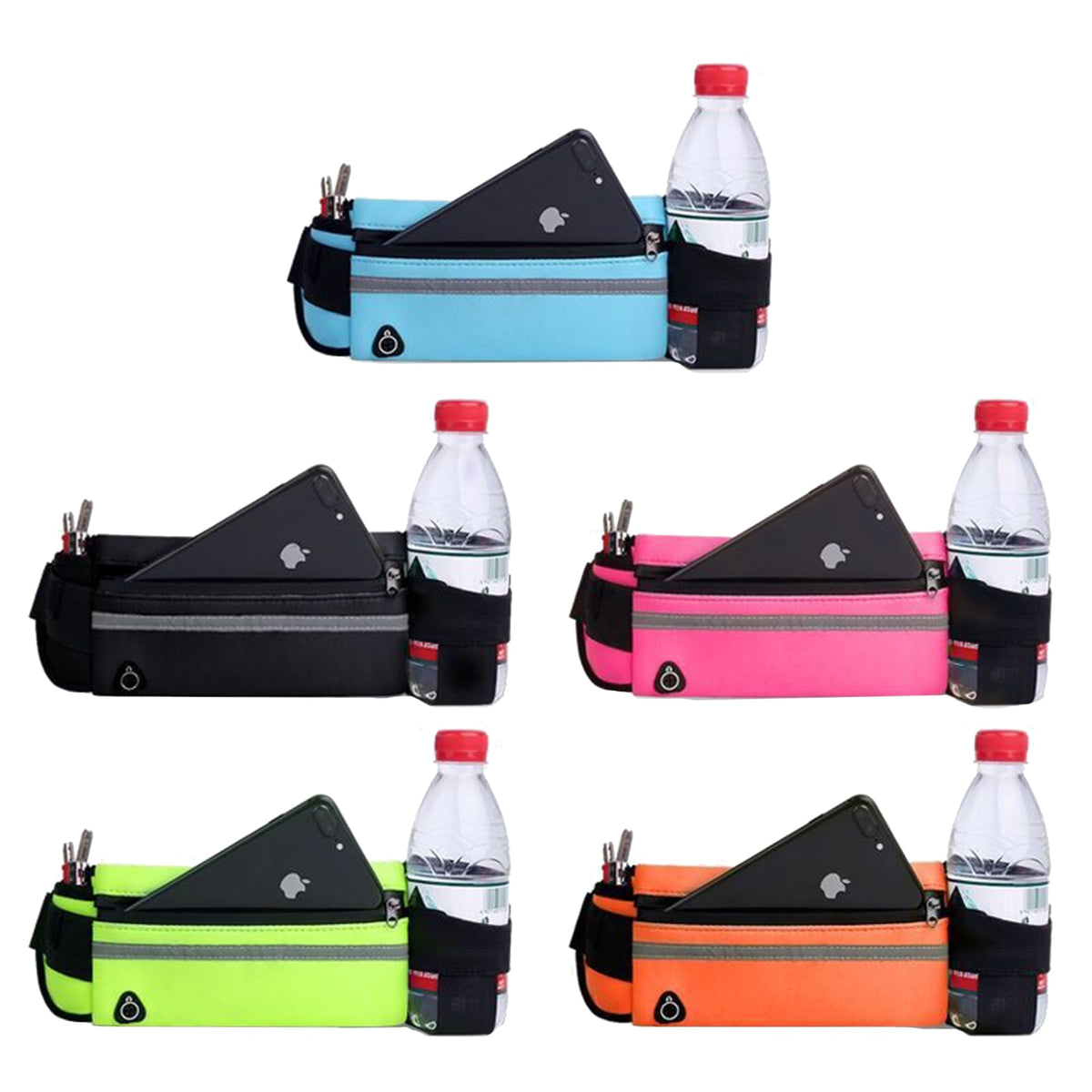 Running Waist Bag with Bottle Holder