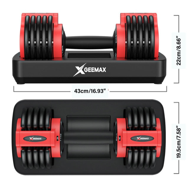 25LBS 5 IN 1 Adjustable Dumbbell Gym Weights for Fitness & Workout