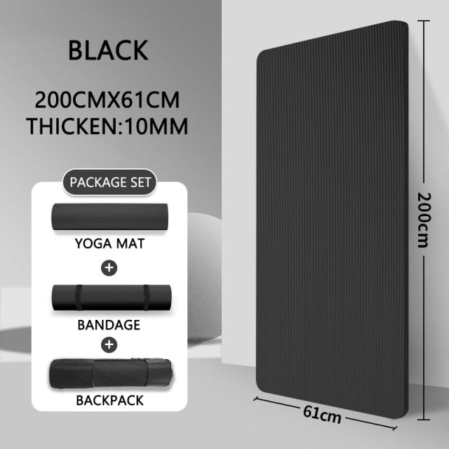 Extra Thick Exercise Yoga Mat - Extra Large!