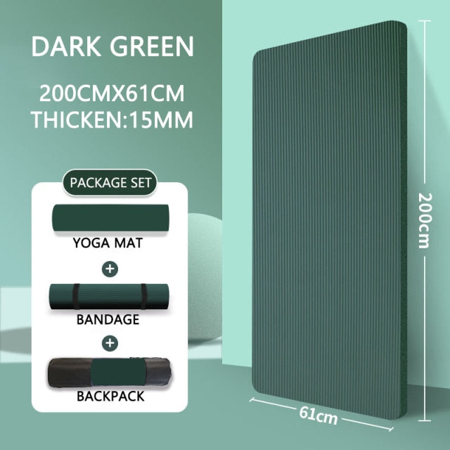 Extra Thick Exercise Yoga Mat - Extra Large!