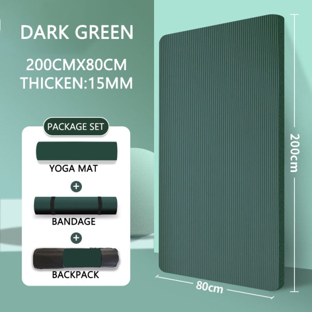 Extra Thick Exercise Yoga Mat - Extra Large!