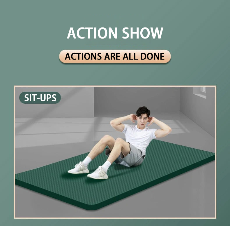 Extra Thick Exercise Yoga Mat - Extra Large!