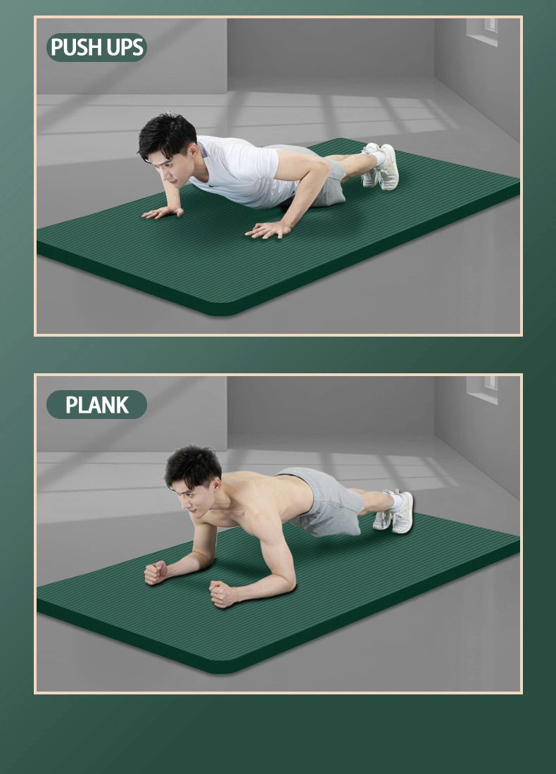 Extra Thick Exercise Yoga Mat - Extra Large!