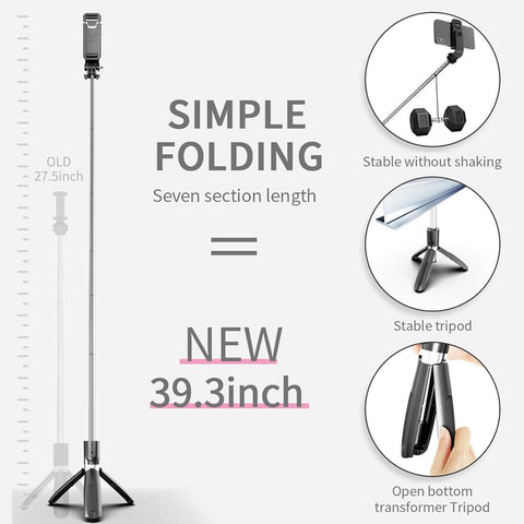 6 in 1 Wireless Bluetooth Selfie Stick  - OVER 50% OFF TODAY