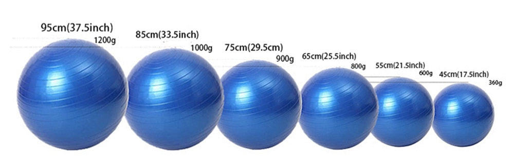 Sport Yoga Balls Gym Fitball Exercise Pilates Workout Fitness Balance Ball