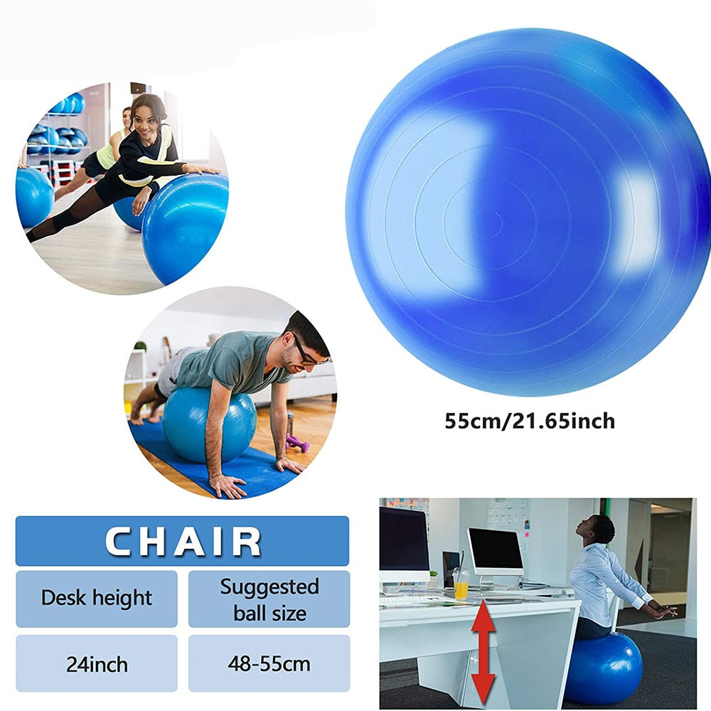 Sport Yoga Balls Gym Fitball Exercise Pilates Workout Fitness Balance Ball