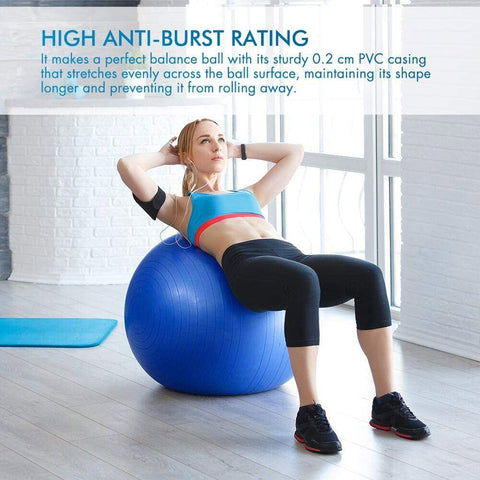 Sport Yoga Balls Gym Fitball Exercise Pilates Workout Fitness Balance Ball