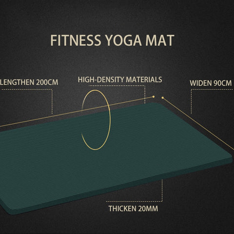 Extra Thick Exercise Yoga Mat - Extra Large!