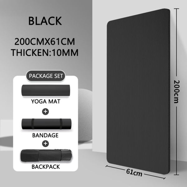 Extra Thick Exercise Yoga Mat - Extra Large!