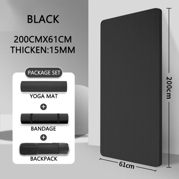 Extra Thick Exercise Yoga Mat - Extra Large!