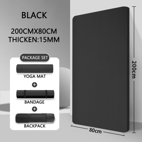 Extra Thick Exercise Yoga Mat - Extra Large!
