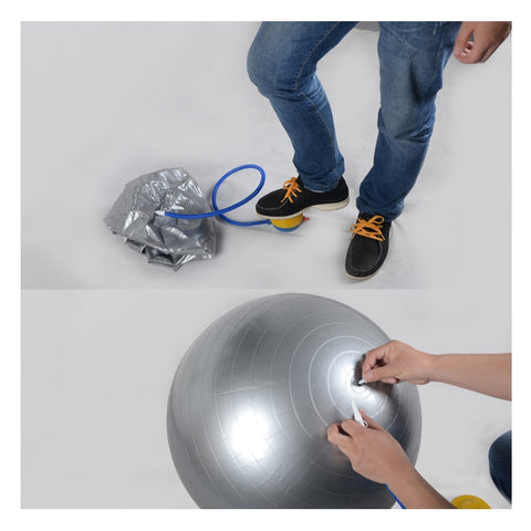 Yoga & Exercise Ball inflator pump with your foot